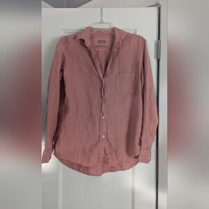 Grayson dusty rose oversized button down, Size 2 (Small, 4-6)